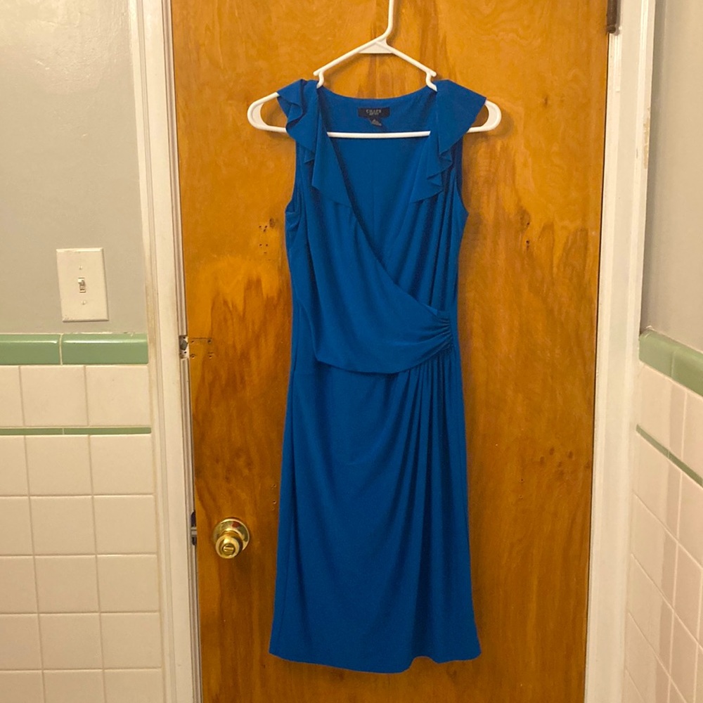 Adorable Chaps Blue Dress